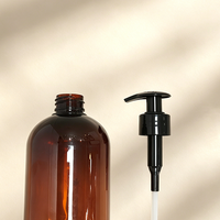Bouteille ronde de 750 ml, couleur fauve, pour shampoing au gingembre, lotion, gel douche, après-shampoing, modèle 75, fabriqué en Chine