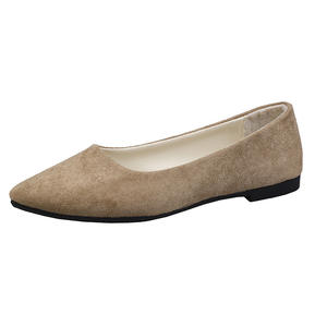 <span class=keywords><strong>Zapatos</strong></span> planos <span class=keywords><strong>de</strong></span> punta para <span class=keywords><strong>mujer</strong></span>, zapatillas informales <span class=keywords><strong>de</strong></span> color sólido, boca poco profunda, Multicolor opcional, para caminar - Product Image 6