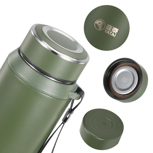 2025 Fábrica Atacado Portátil Eco Friendly Dupla Murada Garrafa De Água De Aço Inoxidável com Tampa - Product Image 3