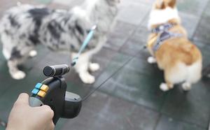 Correa Retráctil Doble para Perros, Antitirones, Sin Enredos, con Luz <span class=keywords><strong>LED</strong></span>, Moderna y Suave, para Paseos Nocturnos con Dos Perros y <span class=keywords><strong>Control</strong></span> - Product Image 6