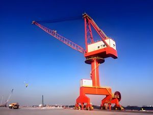 Hochwertige Single Jib Portal Schwenk krane Dock Arm Gear Versand krane zum Verkauf - Product Image 5