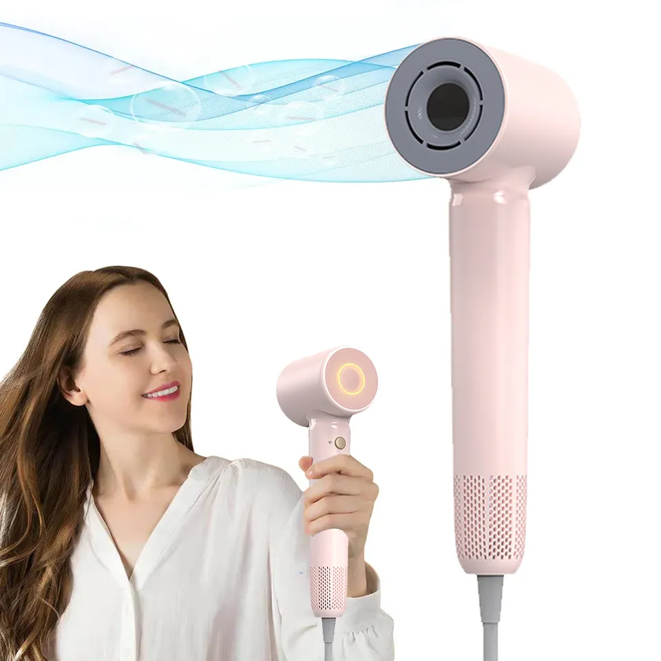 Sèche-cheveux haute vitesse 110,000 tr/min pour salon d'hôtel à domicile Coiffure professionnelle Air froid chaud sans brosse 1500W Sèche-cheveux ioniques