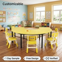 Table et chaises en U de qualité supérieure pour projets d'apprentissage collaboratif en maternelle
