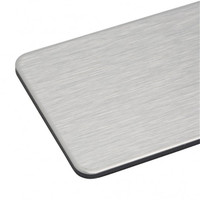 Panneau composite en aluminium revêtu de PVDF résistant au feu et à l'eau, ACP 3 mm 4 mm, plaque Alucobond ACM pour mur extérieur de salle de bain