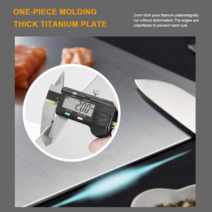 Planche à découper en titane <span class=keywords><strong>taima</strong></span> double anti-bactéries 100% planche à découper en titane viande de fruits planche à découper en titane - Product Image 3