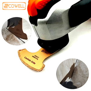 Nửa vòng tròn Carbide grits rasp dao động tam giác lưỡi cưa <span class=keywords><strong>e</strong></span>-cắt cho chà nhám chất độn Gạch gốm sứ grouts loại bỏ - Product Image 6