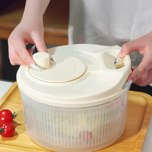 Vegetable Dehydrator Salad Spinner Dryer Fruit Food Drain Basket Quick Washing Manual Centrifuge Storage Basket Kitchen tool - Product Image 1