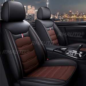Fundas de Asiento de Coche de Cuero PU, Fundas Universales para Asientos Delanteros, Cojín Protector para Asientos de Auto - Product Image 4