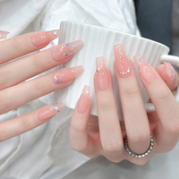 2025 nouveau ColorMark 3D français en relief fleurs en plastique enfant-sûr Non toxique ongles autocollants printemps princesse ongles décorations Art