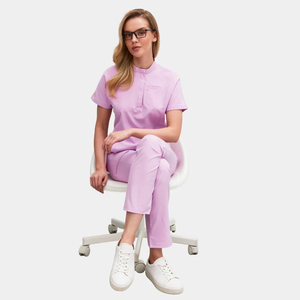Bestex personnalisé offre spéciale ensemble d'uniformes de gommage médical pour hôpital dentaire femme haut en jersey pantalon uniformes pour médecins infirmières patients - Product Image 2