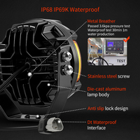 Foco LED Redondo de Alta Potencia de 3, 7, 9, 5 Pulgadas, Luz Auxiliar Todoterreno con Proyector Lateral para 4x4 Pick-Up