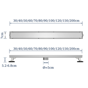 Chất lượng cao thép không gỉ tắm cống sàn chống mùi chống chặn lớn chuyển phòng tắm thoát nước sàn - Product Image 4