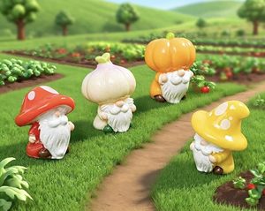 NOVITÀ 2026: Statuette Artistiche Dipinte a Mano di <span class=keywords><strong>Funghi</strong></span> e Gnomi in Miniatura, Decorazioni per Giardino delle Fate, Figurine in Resina per Bonsai - Product Image 4