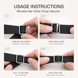 CRAFTMEMORE Triglide Slider Belt Keeper Movable Bar Slider <b>Strap</b> <b>Adjuster</b> Rectangle <b>Strap</b> Keeper Purse Making X Pcs Silver - Product Image 4