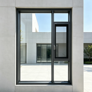 Ventana Abatible de Doble Acristalamiento Deioux, Vidrio Templado Low-E con Gas Argón, Marco de Aluminio, Insonorizada y Energéticamente Eficiente para el Hogar - Product Image 1
