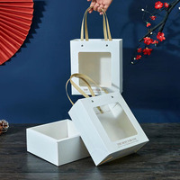Petites boîtes cadeaux personnalisées à fenêtre transparente pour petites entreprises
