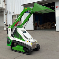 Chargeuse sur chenilles compacte Derette V1000 Pro Mini XC1100 avec moteur diesel Kubota de 25 CV pour travaux de construction