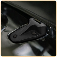 Nouvelle conception de pièces de carrosserie automobile, charnière de capot en acier noir antirouille pour Land Rover Defender 90 110 130