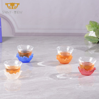 100mL 75ml Exquisitos vasos de agua ambiental Plata Oro Espresso Taza de café para el té de la tarde