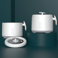 Mini-cuiseur à riz intelligent 600W, 1,6L, cuve intérieure en alliage d'aluminium, contrôle tactile numérique, écran LED, 6 programmes prédéfinis, directement de l'usine