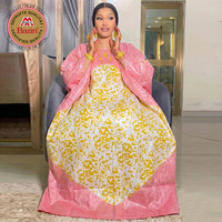 Robe longue traditionnelle malienne Bazin Riche Boubou Dashiki pour femme, collection 2026, originale, pour mariage, par Noble Printing