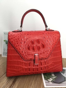 Sac à main pour femme en cuir de crocodile véritable haut de gamme. Prend en charge la personnalisation OEM. Plusieurs couleurs disponibles. - Product Image 4