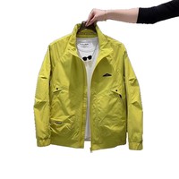 Blouson Bomber en Toile Col Montant Polyvalent pour Homme – Nouvelle Tendance Printemps Streetwear Marque Américaine Style Tactique