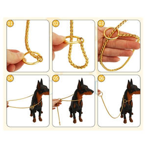 سلسلة نقوش صلبة فاخرة للكلاب بشعار مخصص 3*4*5 طوق خانق - Product Image 4