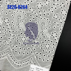 <strong>White</strong> Ivory Cotton <strong>Voile</strong> 9088 Eyelet Embroidery Lace for Girl's Summer Dress Skirt Textiles Garments Embroidery Fabric - Product Image 6