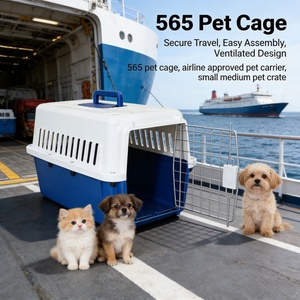 Cage de transport moderne et respirante en PP, approuvée par les compagnies aériennes, pour chiens et chats de petite et moyenne taille - Voyage écologique pour animaux de compagnie - Product Image 2