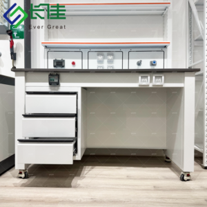 Mesa de Trabajo Modular Móvil Moderna para Escuela, Hospital, Clínica, Muebles de Laboratorio de Química Multifuncionales, Equipo de Laboratorio de Acero - Product Image 2