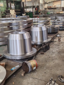 Mặt bích tùy chỉnh, bánh răng và vòng bi | OEM rèn Thép các bộ phận cơ khí phi tiêu chuẩn | mô hình trục gá kiến trúc - Product Image 6