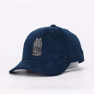 OEM Sport <b>Cap</b> Custom <b>Corduroy</b> Baseball Hat Embroidery Logo Structured Dad Hat - Product Image 2