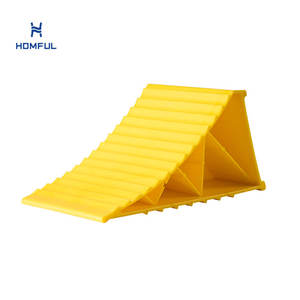 HOMFUL RV Accessoires 2 PCS HDPE Orange Camion RV Cale de roue de <span class=keywords><strong>remorque</strong></span> pour maintenir la <span class=keywords><strong>remorque</strong></span> RV en place - Product Image 1