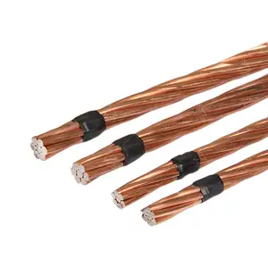China Manufacturer Ground Conductor Wire Bare Copper Clad Steel Ground CCS Electric Stranded Wire