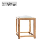 Nouvelle table à thé en bois massif de style chinois avec pieds en fer à cheval, personnalisable, durable, ensemble de table et de chaises de salle à manger pour usage hôtelier