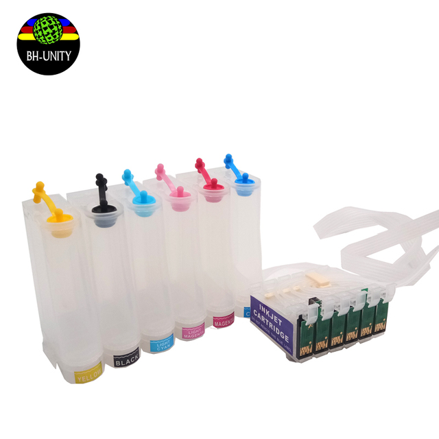 Hot Selling EPS 6 Color R1390 Continuous Ink Cartridge Supply System CISS for Surecolor T50/T60/1390 Printhead Sol Vent Printer