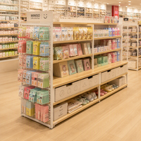 Présentoir MINISO Premium pour Snacks pour Animaux, Bijoux, Papeterie, Lait en Poudre pour Mères et Bébés, et Collations