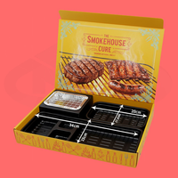 Accessoires de barbecue jetables biodégradables écologiques en matériaux recyclés, compartiment à charbon de bois, cadeau à emporter