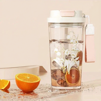Nouvelle tasse à eau Lily Valley Sport Sippy Cup 580ml tasse à boire en plein air Portable transportant une bouteille d'eau de boisson résistante aux bris