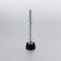 Pieds de mise à niveau réglables en plastique de taille M6 pour la fixation de profilés en aluminium 340.08A.01