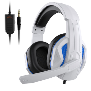 หูฟังสำหรับเล่นเกมคอมพิวเตอร์แบบมีสายแบบครอบหูพร้อมขั้วต่อ 3.5 มม./USB ไมโครโฟนแบบเมมโมรี่นุ่มสำหรับชุดเกมเมอร์และจอยรูมสำหรับการเดินทาง - Product Image 2