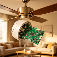 Carte de commande électronique pour ventilateur de plafond BLDC 110-240V 28-45W avec télécommande RF, régulation de vitesse silencieuse FOC