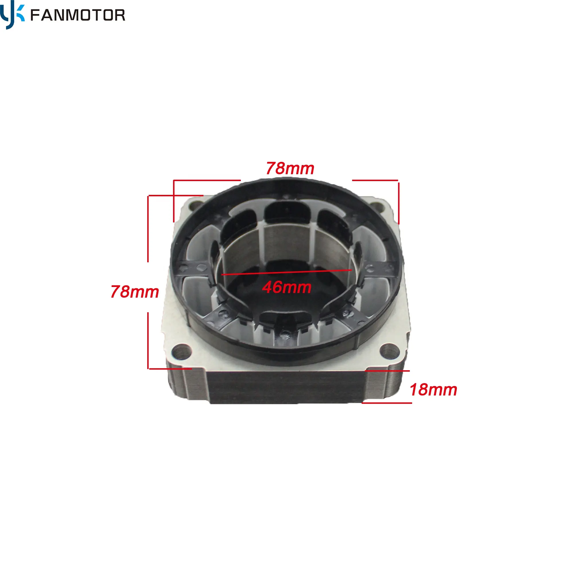 78*78*18mm 발전기 실리콘 강철 박판 모터 고정자 회전자 핵심