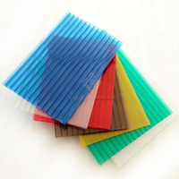 Panneaux de Toiture de Serre en Polycarbonate Alvéolaire avec Revêtement UV, Double, Triple ou Quadruple Paroi