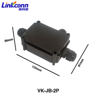 Boîtier de jonction étanche bidirectionnel LINKCONN IP66 pour extérieur, connexion de câbles, matériau PP, connecteur électrique d'alimentation pour éclairage, SAA CE
