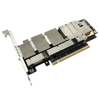 La carte d'interface réseau Ethernet à port unique PCIe 5.0 X16 prend en charge 2 canaux X 100 Gb/s MCX75210AAS-HEAT ConnectX-7 pour serveur