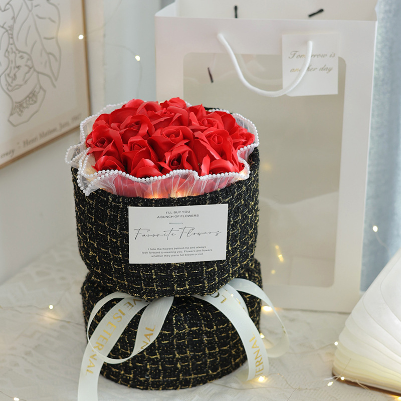 สีแดง # 1 ชุด 11 ชิ้น - ถุงของขวัญ ไฟแสงอบอุ่น