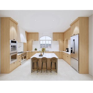 Armoires de cuisine à 3 tiroirs GINO durables, blanches, DB12-DB36, style moderne, bois massif, RTA avec tiroirs en bois - Product Image 4