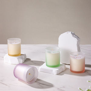 LANJO Juego de 4 Mini Velas Aromáticas de Cera de Soya, Regalo de Lujo Ecológico, Aromaterapia, Decoración para el Hogar, Caja de Regalo, 4x100g, Vidrio Esmerilado - Product Image 3